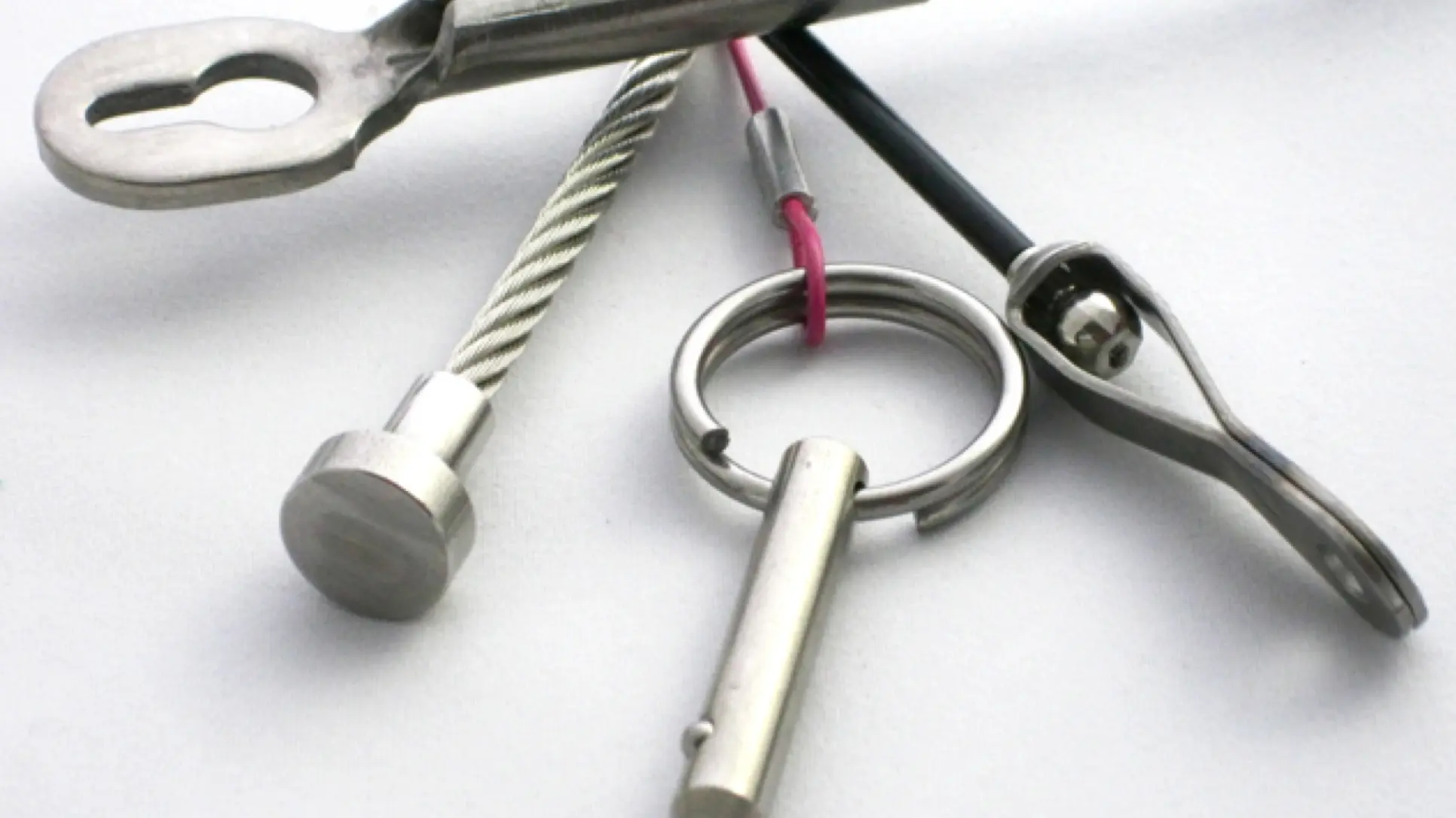 Selection of cables with different end fittings.