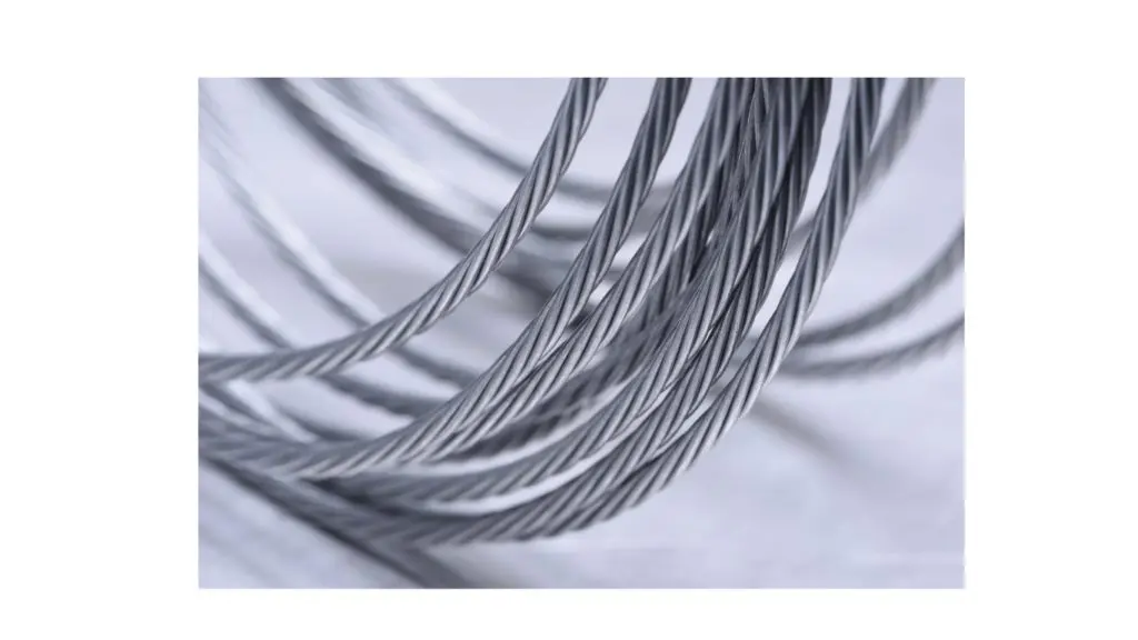 Bare coated wire rope