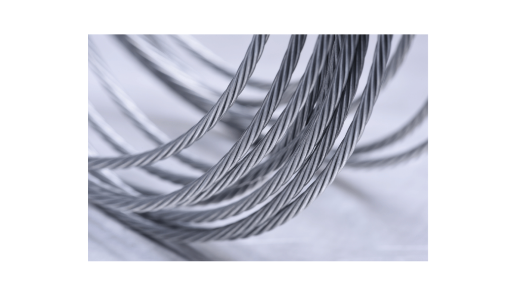 Bare coated wire rope