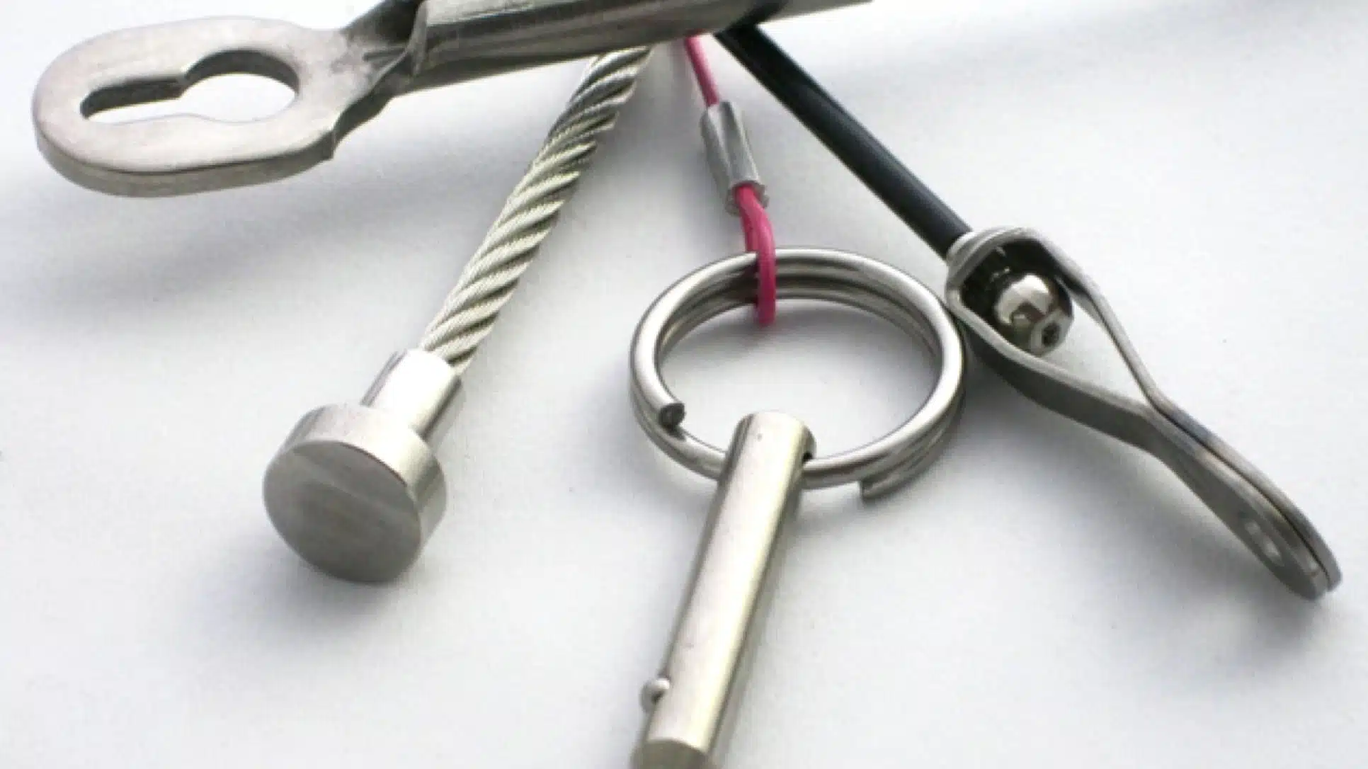 Selection of cables with different end fittings.